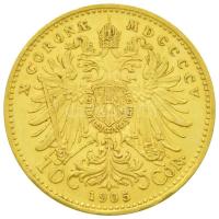 Ausztria 1905. 10K Au "Ferenc József" (3.44g/0.900) T:2
Austria 1905. 10 Corona Au "F...
