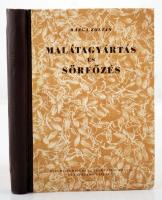 Rázga Zoltán: Malátagyártás és sörfőzés. Budapest, 1954, Élelmiszeripari és Begyűjtési Könyv- és Lapkiadó Vállalat. Kiadói karton kötésben, ázott oldalakkal. Összesen 400 példány