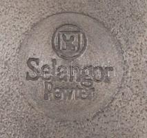 Indamintás, dekoratív ón korsó, m: 10 cm