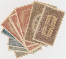 1920. 20f (2x)  50f (2x) + 1K (2x) + 2K (4x) + 10K + 1923. 100K "Magyar Pénzjegynyomda Rt. Buda...