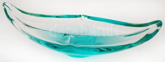 3 db jugoszláv dekoratív színes üvegtárgy, hibátlan, jelzett