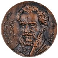 Boros Tibor (1945-) DN "Széchenyi István 1791-1860" Br plakett (108,5mm) T:2