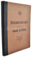 Távolságmutató - Eidgenössischer Distanzenzeiger für die Berechnung der Reiseentschädigungen. / Indicateur federal des distances pour le calcul des indemnites de route. o.O.: o.V. 1901. Kiadói félbőr kötésben, jó állapotban / in half leather binding