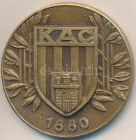 Gács Lajos (1905-1981) ~1940. "KAC - Kolozsvári Atlétikai Club" Br emlékérem (39,5mm) T:2