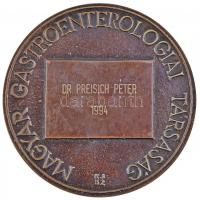 Kampfl József (1939-) 1982. "Magyar Gastroenterologiai Társaság" Br plakett (114mm) T:2