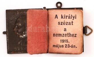 1914 Ferenc József beszéde Népeimhez címmel azt I. világháború kitörésének előestéjén minikönyv form...