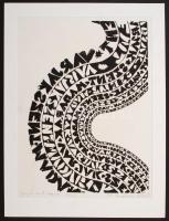 Swierkiewicz Róbert (1942-): Ady Endre: Varjak szent madarak, linó, papír, jelzett, paszpartuban, 63...