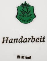 STW Bavaria életképes dísztányér (J.C. von Hunnik után), matricás, jelzett, karcos, d:29 cm