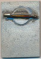 Svájc 1938. "Lausanne-i Virágfesztivál 1938" festett fém jelvény. Szign.: Huguenin (22x31m...