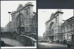 1969-1970 Fényképek a Baross térről, 6 db fotó, 13x18 cm
