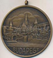 DN "Budapest" Br emlékérem "Berán L." jelzés nélkül, füllel (54mm) T:2