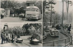 7 db MODERN magyar, főként fekete-fehér városképes lap / 7 old Hungarian postcards, mainly black and...