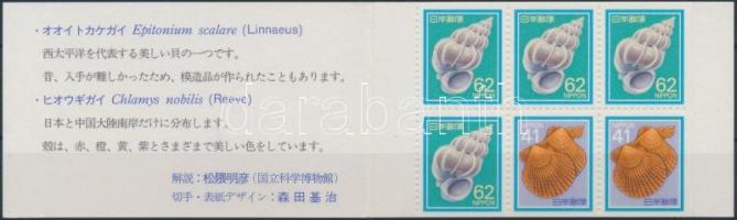 Shellfish stampbooklet, Kagylók bélyegfüzet