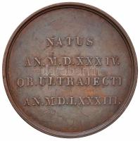 Franciaország ~1810. "Antoine de Montfort" Br emlékérem. Szign.: Jean Henri Simon (47mm) T...