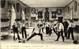 La Fleche - Le Prytanée - La Salle d'Armes / French fencing room interior