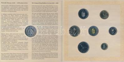 2008. 1Ft-100Ft 7klf db + Mátyás denár Ag fantáziaverete "Reneszánsz emlékév" dísztokos sz...