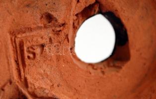 Anyák napja, Szécsi kerámia, kézzel festett, jelzett, hibátlan, talpazatán átfúrva, m:31 cm