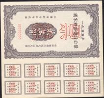 Kína/Peoples Bank of China 1954. 3 klf letéti jegy minta T:I R!!