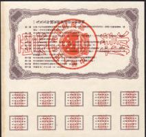 Kína/Peoples Bank of China 1954. 3 klf letéti jegy minta T:I R!!