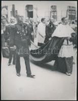 cca1935 Budapest, körmenet a budai várban, főrendi urakkal és főpapokkal, korabeli negatívokról kész...