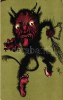 Krampus, Erika No. 1634 signed R. T. (?)