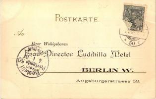 Fecht-Sport. Turnfest, Leipzig, Meissner & Buch Künstler-Postkarten Serie No. 1070 'Deutsch...