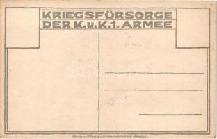 1918 Wenn mann auf Urlaub geht; Kriegsfürsorge der K.u.K. 1. Armee, Druck und Verlag Lehmann / WWI A...