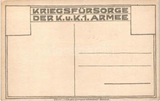 1918 Die Friedensnachricht; Kriegsfürsorge der K.u.K. 1. Armee, Druck und Verlag Lehmann / WWI Austr...