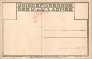 1918 Fronttheaterkünstler; Kriegsfürsorge der K.u.K. 1. Armee, Druck und Verlag Lehmann / WWI Austro...