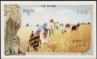 Kambodzsa/Vörös Kmer (Pol Pot) helyi kiadás 1992-99. 100R T:I RR!!