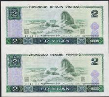 Kína/Peoples Bank of China 1980. 2Y függőleges párban T:I