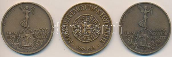 Csúcs Viktória (1934-) 1979. "MÉE - Szent István dénár" Br emlékérem (42,5mm) + Szolláth G...