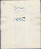 1954 Dunai vasmacska, Tiszavölgyi József pecséttel jelzett, feliratozott, vintage felvétele, sarkán ...