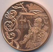 Fritz Mihály (1947-) 1990. "Kunsághús Kiskunfélegyháza" Br piefort emlékérem (42,5mm) T:2