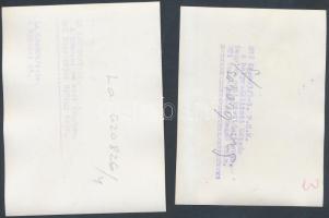 1963 Budapest este és éjjel (közlekedés, neon reklámok, életképek, autók) 7 db feliratozott sajtófot...