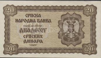 Szerbia/német megszállás 1941. 20D T:I