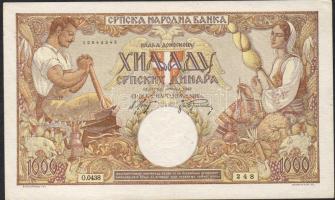 Szerbia/német megszállás 1942. 1000D T:I