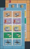 10th anniversary of Telecom and Nampost II minisheet set, 10 éves a Telecom és Nampost kisív sor II.