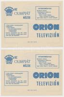 1967. "Olimpiai Sorsjegy Mexikó 1968" (2x) sorszámkövetők T:I-