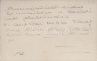 1928 Szentdénes, az Államépítészeti Hivatal kirándulása a szentdénesi plébánoshoz, automobil, photo