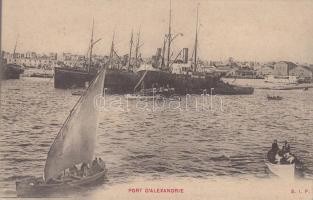Alexandria port, steamships