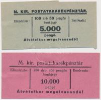 ~1930-1940. 50P-ős bankjegyszalag + 100P-ős bankjegyszalag