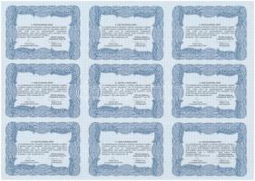 Budapest 1994. "Richter Gedeon Vegyészeti Gyár Rt." 1000Ft értékű törzsrészvénye szelvénye...