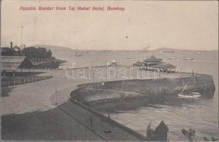 Bombay, Appollo Bunder from Taj Mahal Hotel (wet corner)
