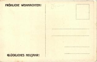1909 Weihnachten, Neujahr, K.u.K. Offizier zu Pferd / K.u.K. army, Christmas and New Year greeting s...