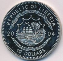 Libéria 2004. 10$ "Szabadság pillanatai - Lech Walesa és a Szolidaritás 1980" multicolor T...