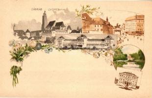 1896 Ezredéves Országos Kiállítás - 11 db megíratlan, 2 Kr díjjegyes képeslap a kiállítás alkalmából...