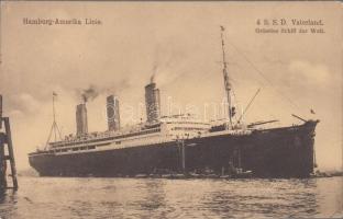Hamburg-Amerika Linie, 4 S.S.D. Vaterland, Grösstes Schiff der Welt
