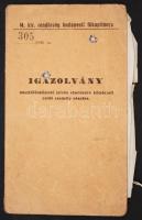 1944 Bp., A M. kir. rendőrség budapesti főkapitánya és a Magyar Zsidók Központi Tanácsa által kiadot...