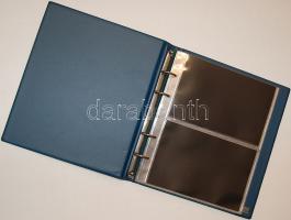 Lindner bankjegy berakó, 25 db lappal, kék